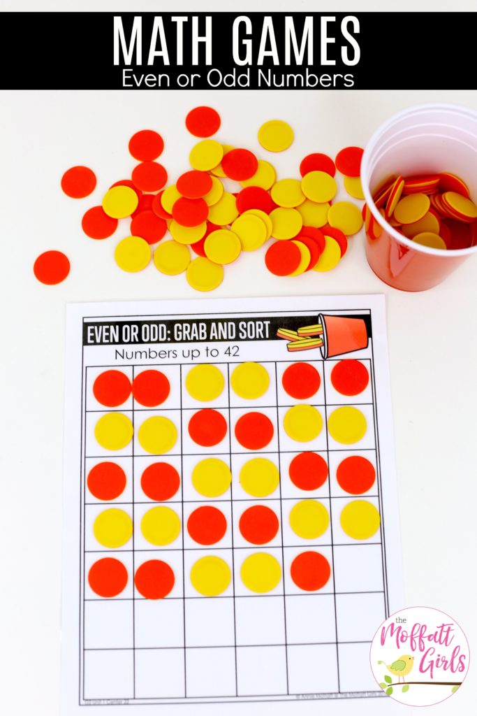 Math Games- Even or Odd Numbers? Fun math center for 2nd grade to teach numbers up to 1,000!