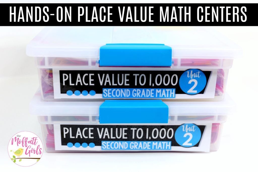 Simple storage solution for classroom math centers. Classroom organization made easy!
