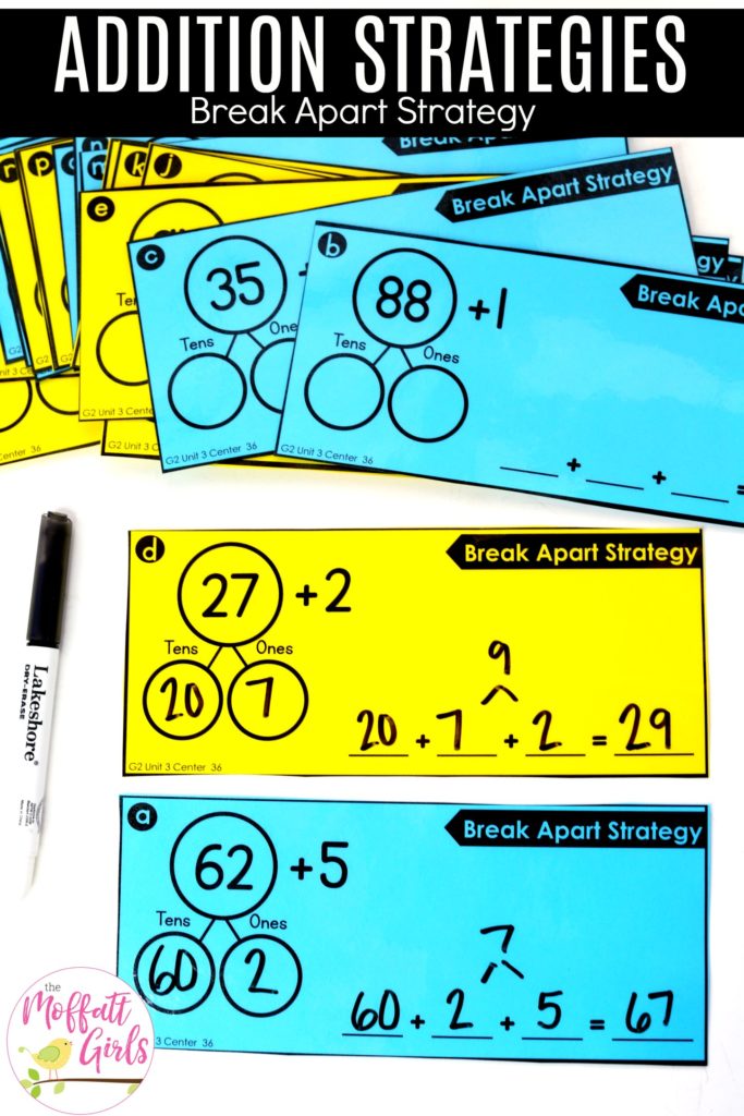 Addition Strategies- Break apart to add. Great way to practice addition using place value!