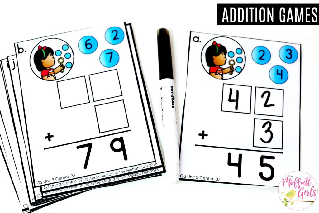 Bubble Number Mix-Up: a fun way to practice addition fluency in second grade!