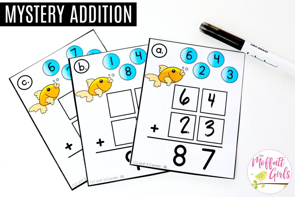 Bubble Number Mix-Up: a fun way to practice addition fluency in second grade!