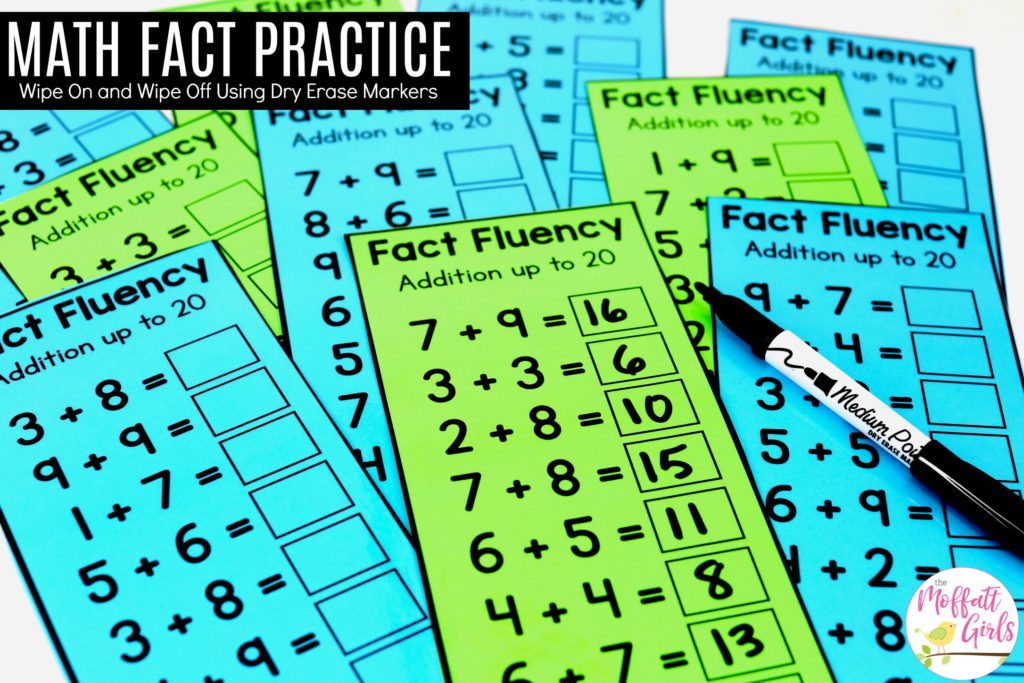 Fact Fluency-Addition up to 20. Fun Math Games to build fact fluency in 2nd grade!