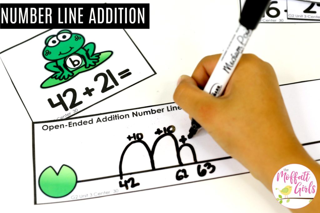 Number Line Addition- Fun Math Games to build fact fluency in 2nd grade!