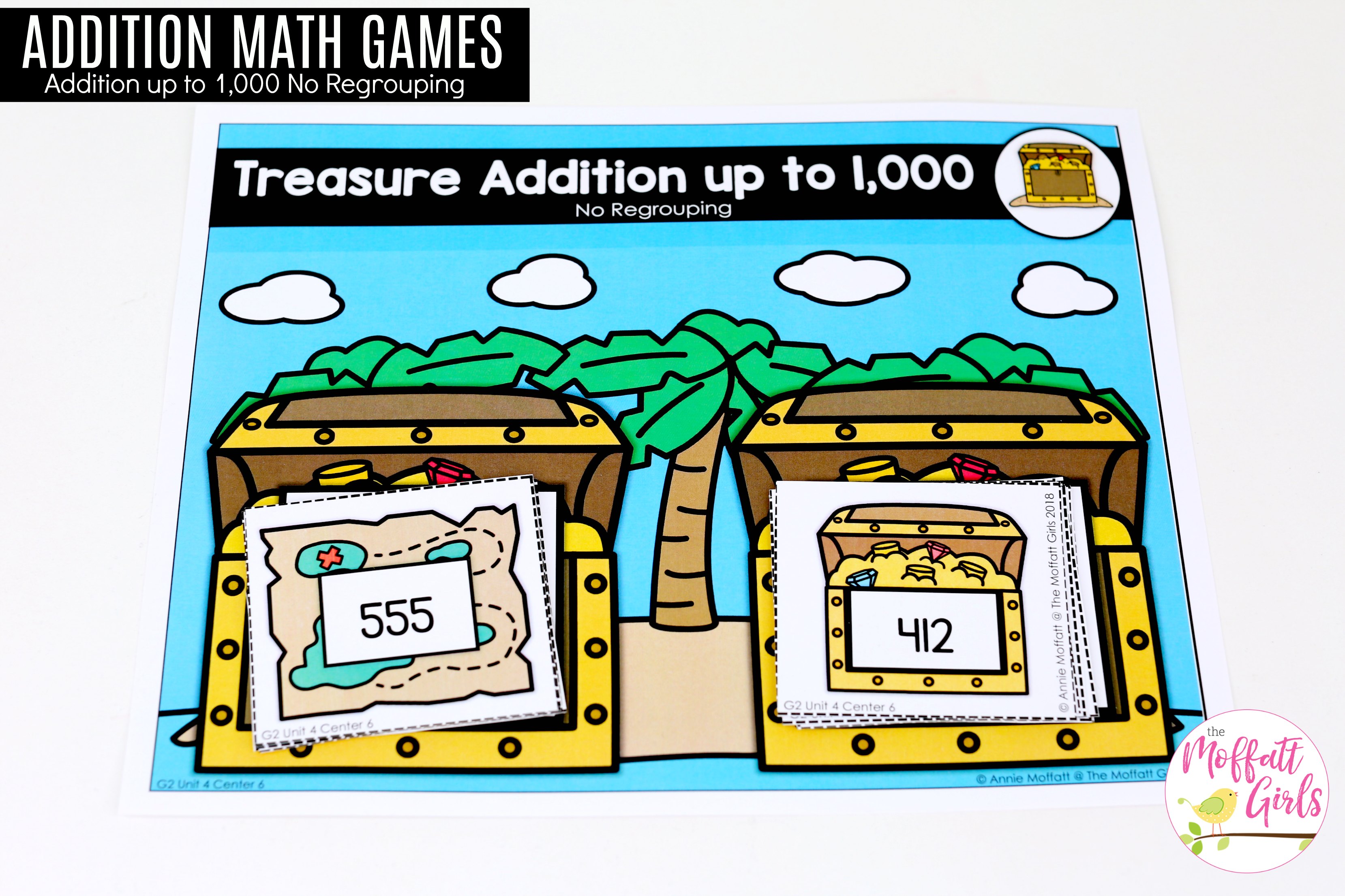 3 digit subtracting math Centers File Folder Games 2nd grade Details about   Whale Workers 