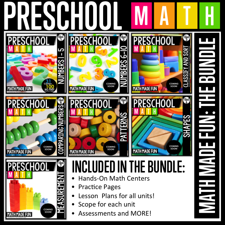 Preschool Math Made Fun: The Bundle